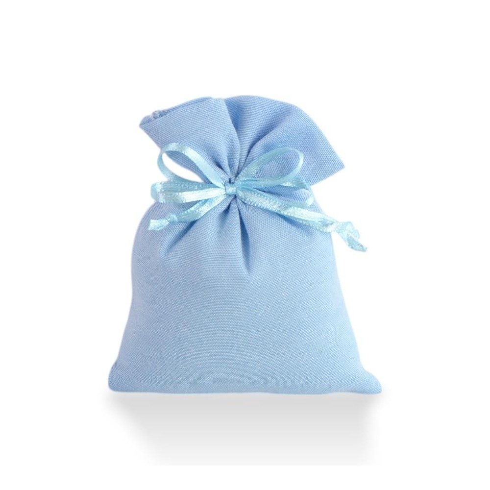 SACCHETTO COTONE 10X13CM CELESTE GR